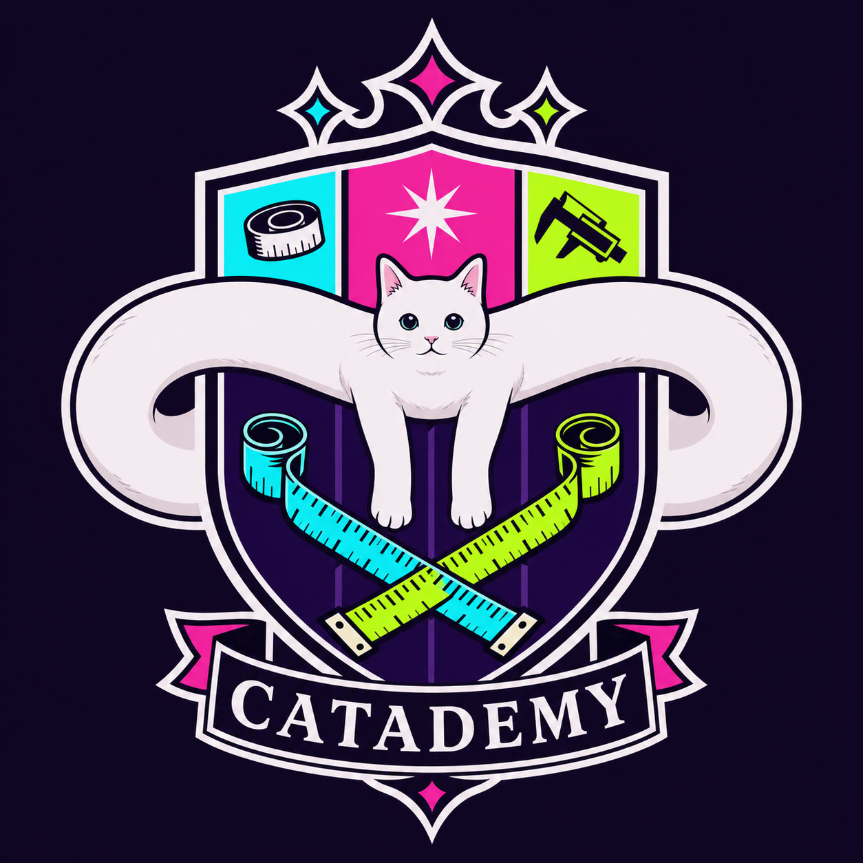 the catademy crest