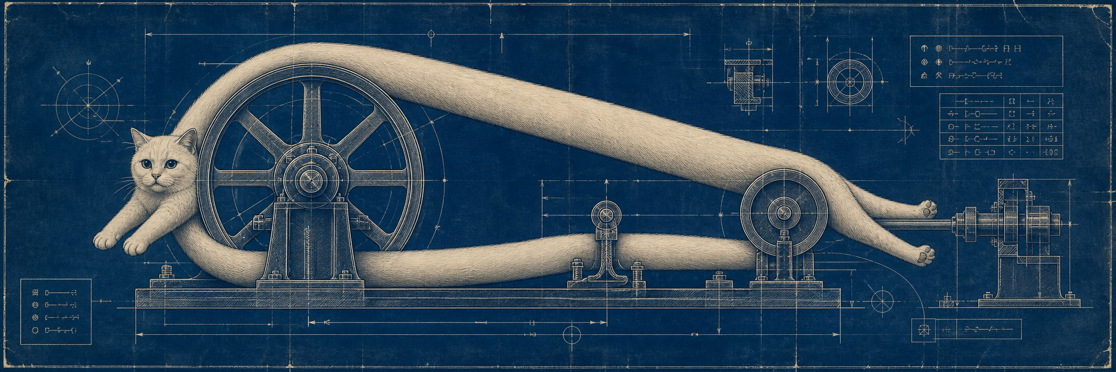 the machine, as a blueprint