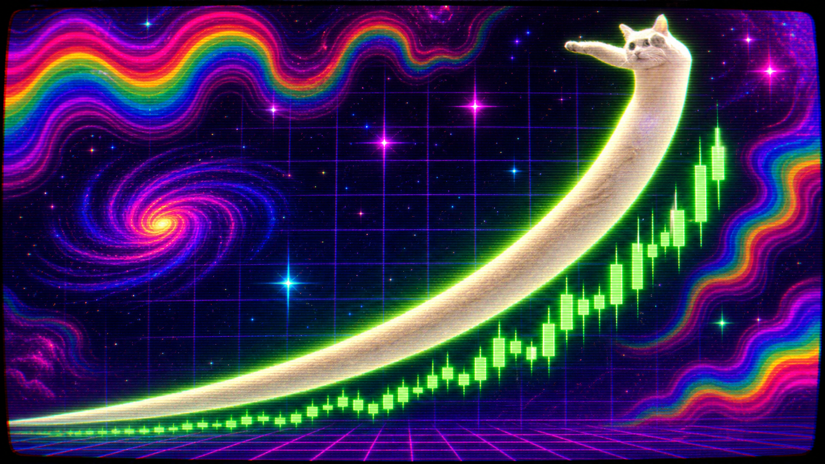 chart where the price line is a long cat