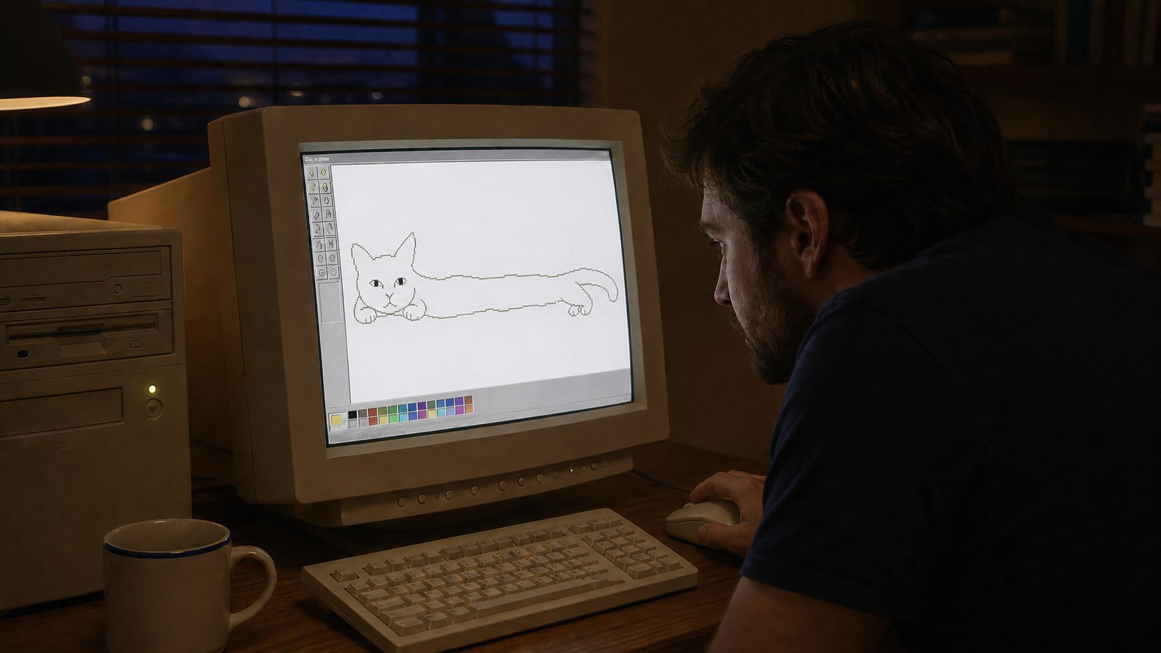 Origin story in MS Paint