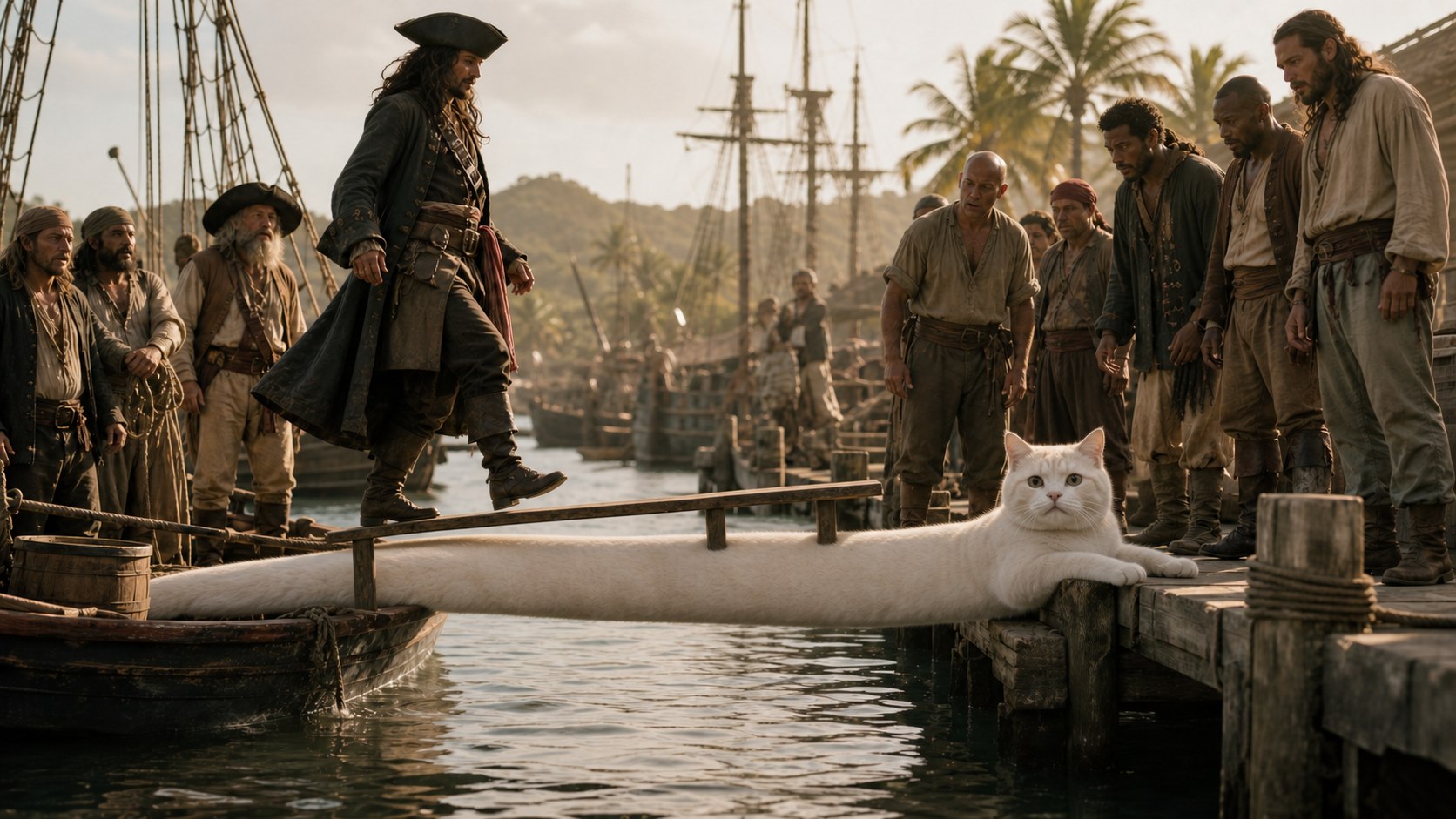 Pirate gangplank cat