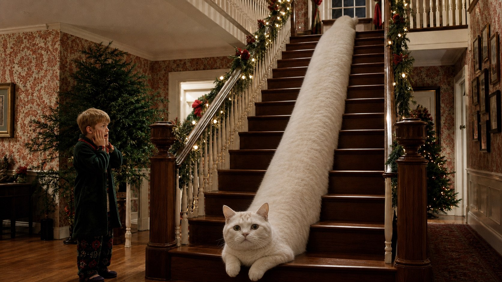 Home Alone stair runner