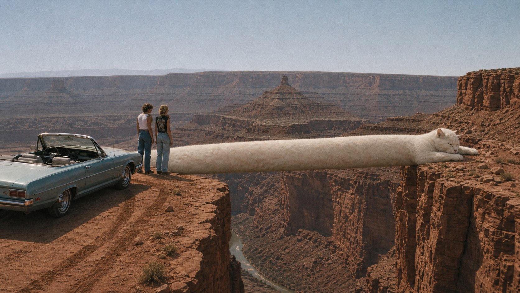 Canyon overlook cat bridge