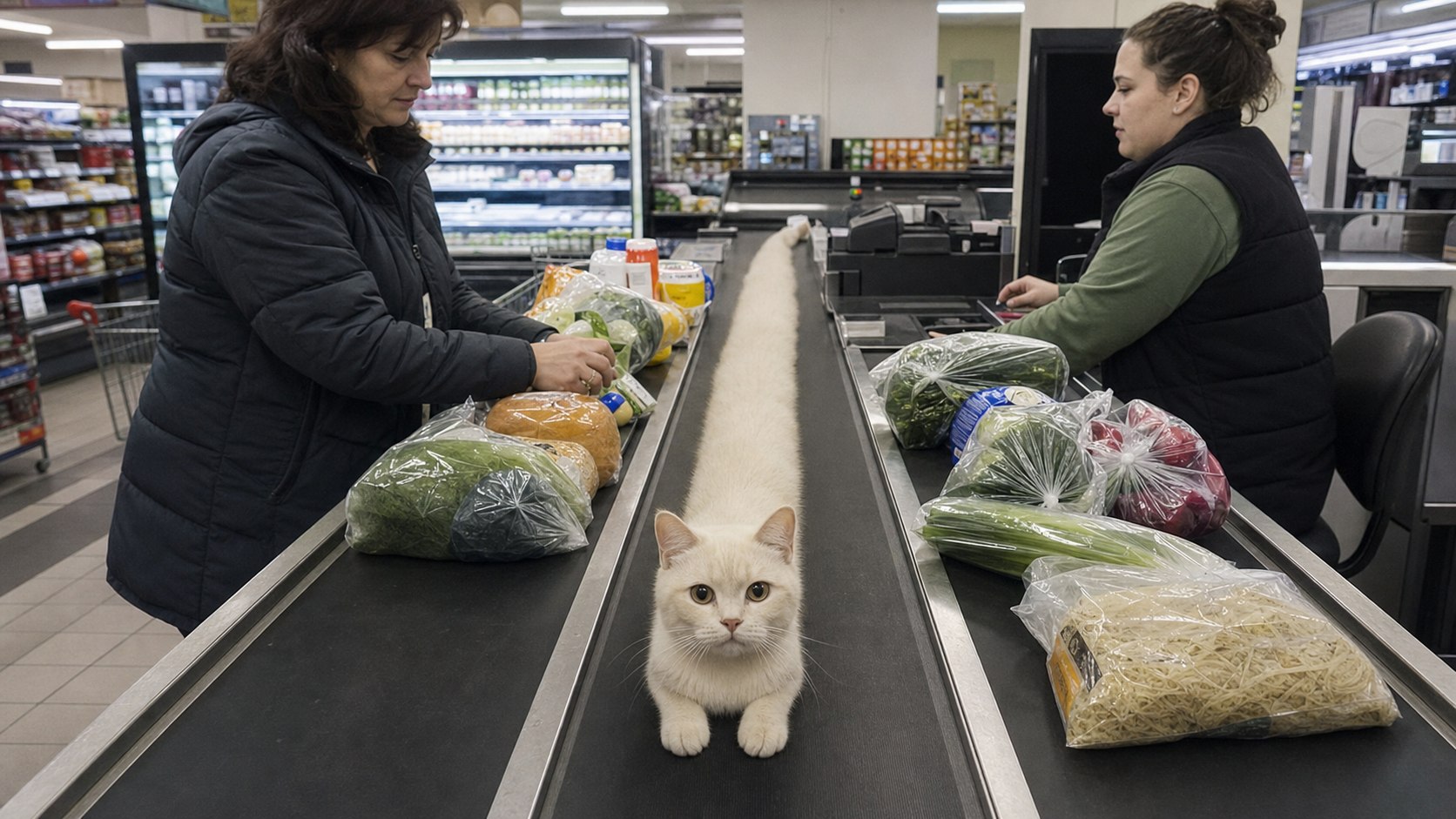 Checkout divider cat