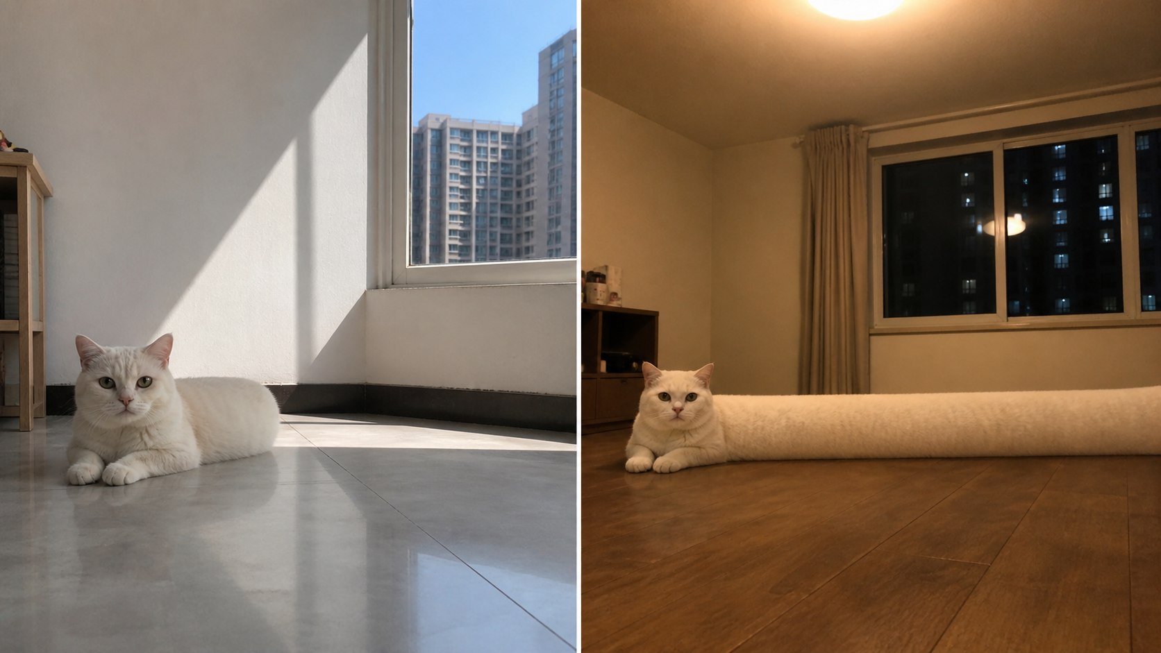 Day Cat Versus Night Cat