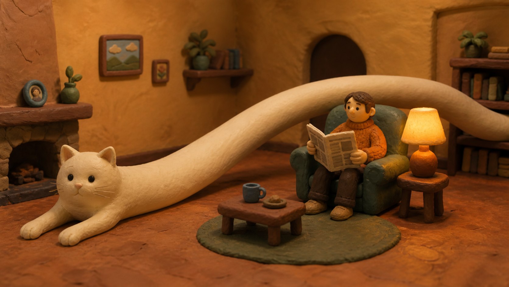 Claymation Living Room Overpass