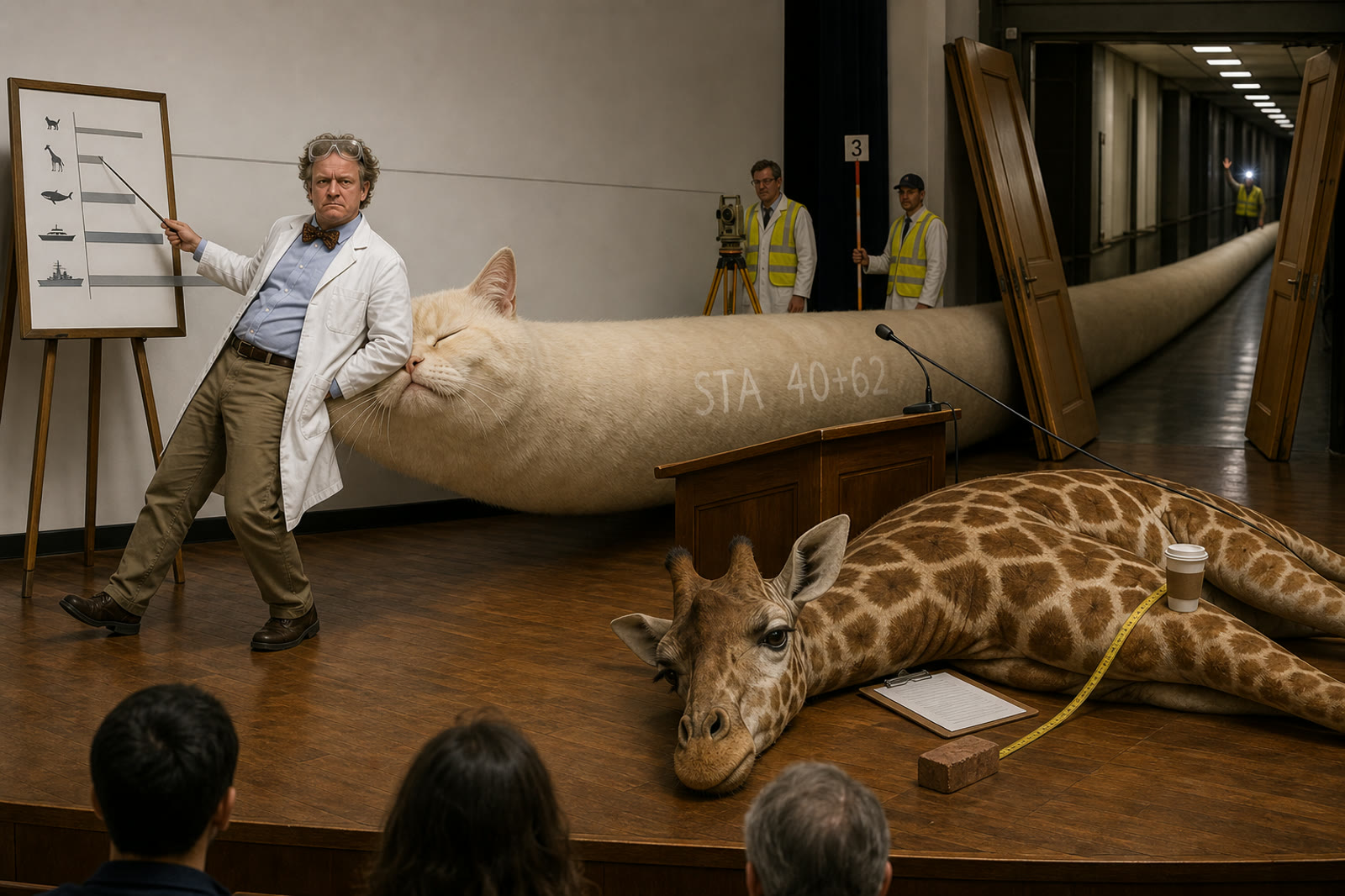 Lecture With Recumbent Giraffe