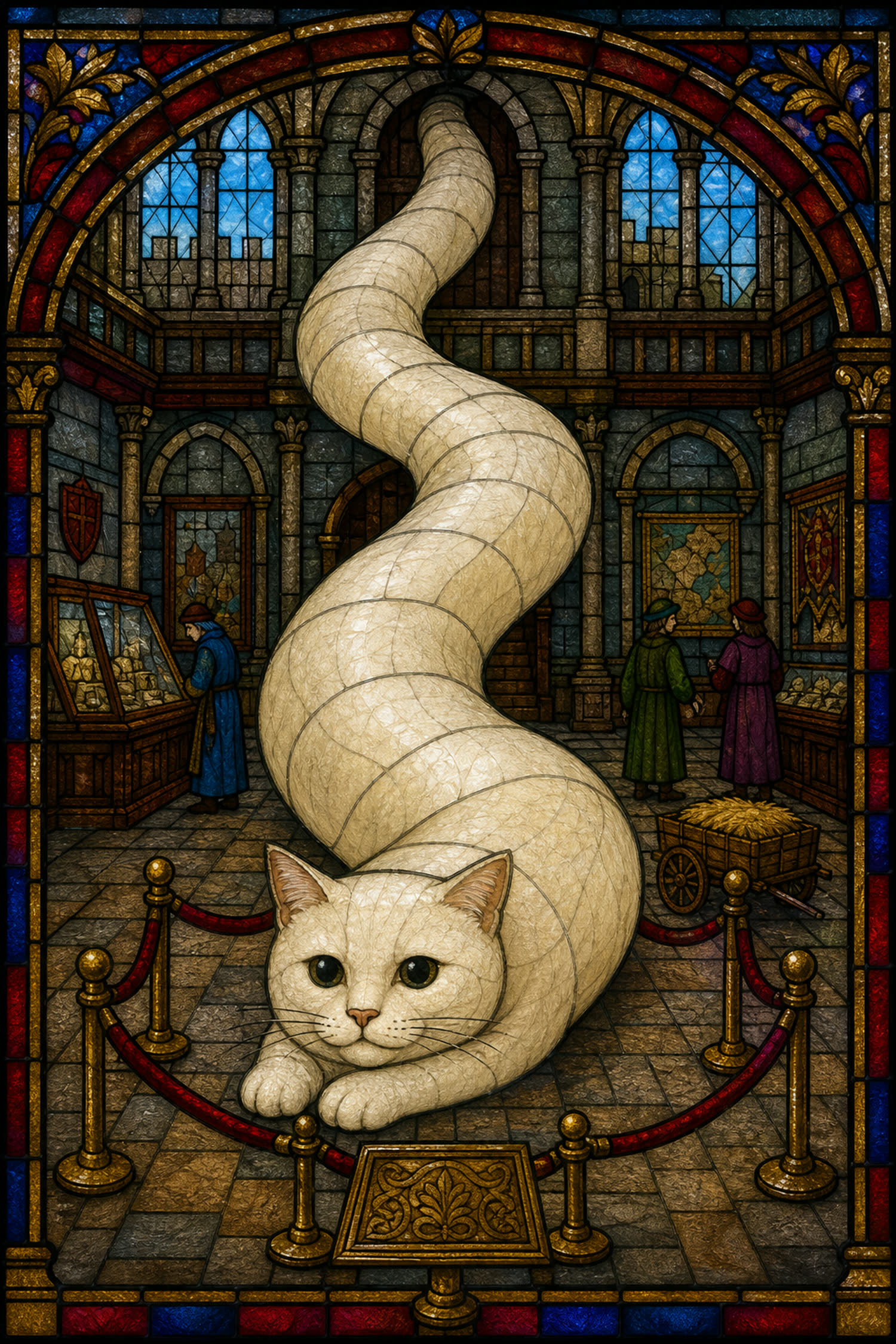 Stained Glass Relic Cat
