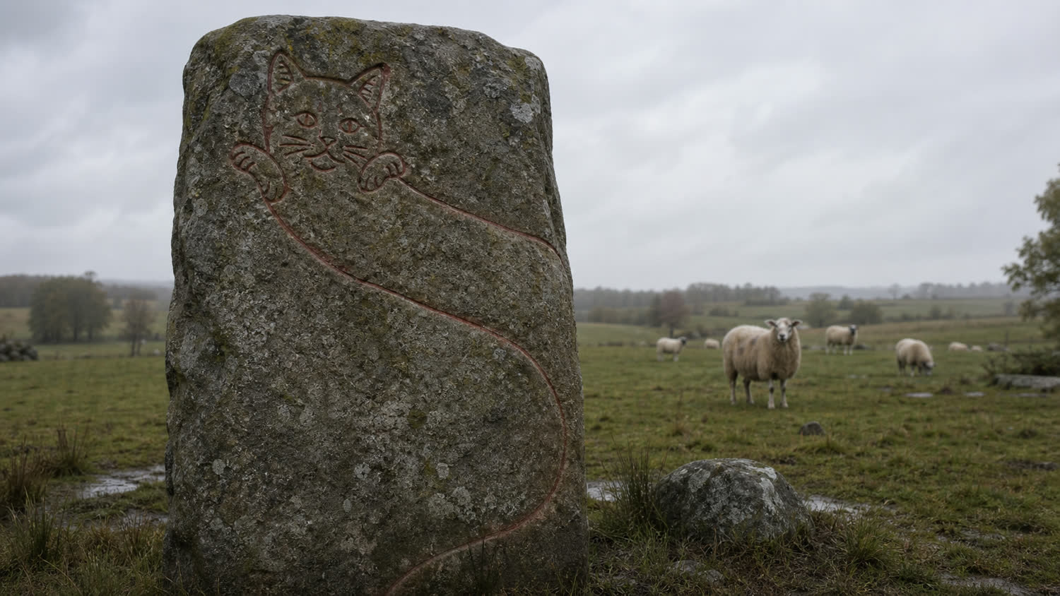 Runestone Cat Serpent