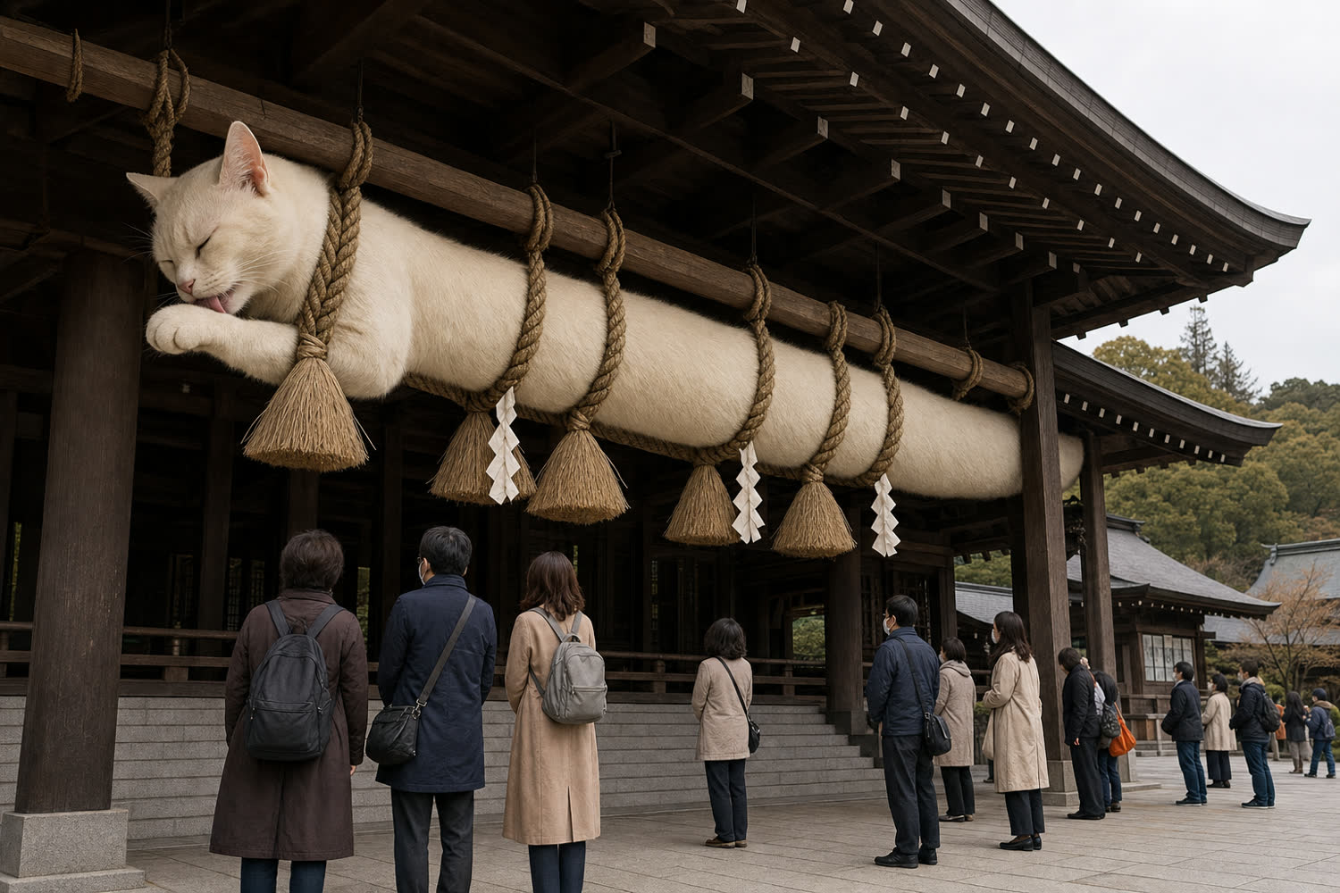 Sacred Shimenawa of the Shrine