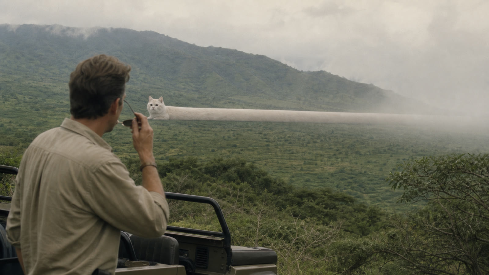 Safari sighting spans the valley