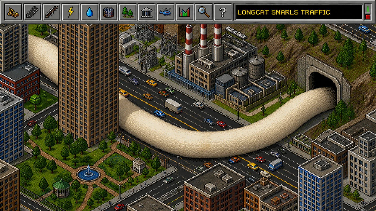Longcat Snarls Traffic